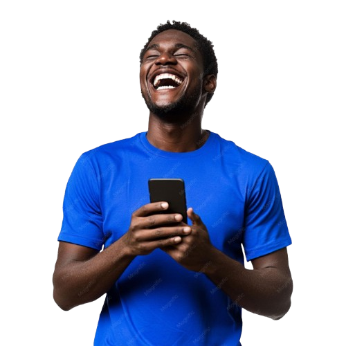 Sports fan enjoying a KD Tips update on his phone